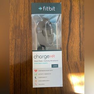 Fitbit Charge HR Smartwatch - Black Large